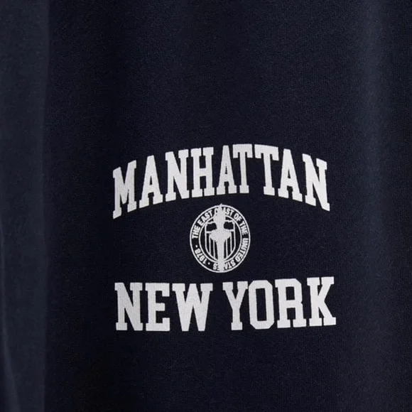 Zara Text Print Jogger Sweatpants- Size Small-New with Tags - Picture 3 of 5